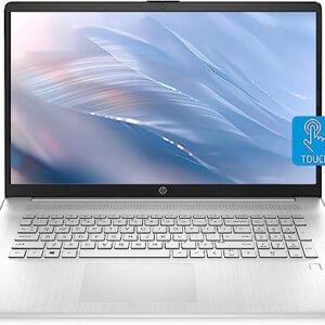 HP 17" HD+ Touchscreen Laptop, AMD Ryzen 3 5300U Processor,16GB RAM, 1TB PCIe SSD, Wi-Fi 6, Backlit Keyboard, Fingerprint Reader, HDMI, Webcam, Bluetooth, Windows 11, Natural Silver