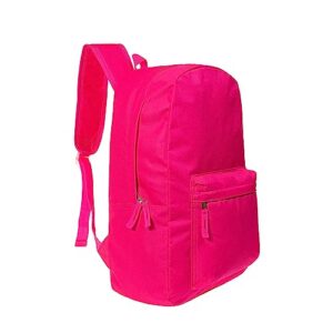 24-Pack 17" School Neon Backpacks for Kids - Backpacks in Bulk for Elementary, Middle, and High School Students, 6 Assorted Colors