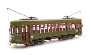 occre new orleans cable car 1:24 streetcar named desire with paintset wood model kit to build for adults