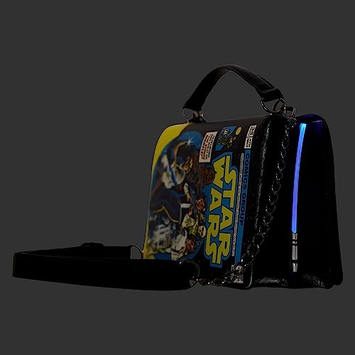 Loungefly Stitch Shoppe Women's Star Wars Dark Side Vs. Light Side Light Up Crossbody Bag Purse