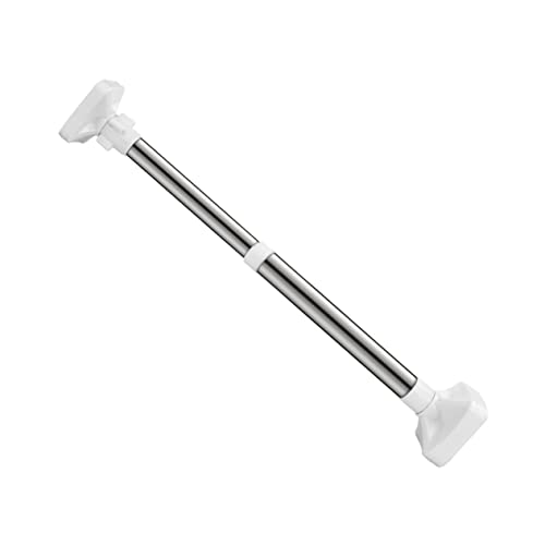 Cabilock 1pc Hole-free Telescopic Rod Retractable Curtain Rod Adjustable Curtain Rod Spring Curtain Rods Adjustable Closet Rod Tension Curtain Rod Shower Rod Tension Stainless Steel White