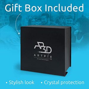 ArtPix 3D PREMIUM Crystal Photo Rectangle, Great Personalized Gifts With Your Own Photo for Dad, Mom, Men, Women, 3D Laser Etched Picture, Engraved Crystal, Customized Anniversary Couples Gifts