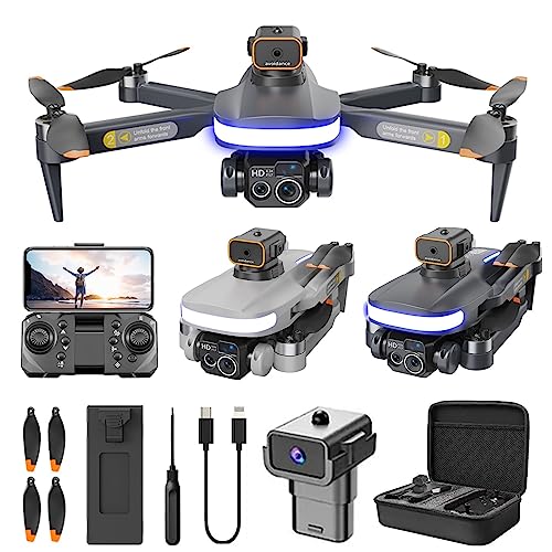 4K HD Camera WiFi FPV Foldable RC Drone - Altitude Hold Headless Mode Trajectory Flight One Key Start Remote Control Circle Fly Mini Drone Quadcopter Toys Gifts for Boys Girls (Black)