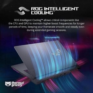 ASUS ROG Strix G17 (2023) Gaming Laptop, 17.3” QHD 240Hz Display, AMD Ryzen 9 7845HX, GeForce RTX 4060, 32GB DDR5 RAM, 2TB PCIe SSD, RGB Backlit Keyboard, Win 11 Pro, Gray, 32GB Snowbell USB Card
