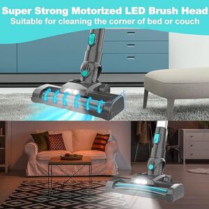 Foppapedretti 14000+ Positive 5.0 Revi ew s Cordless Vacuum, 25KPA Stick Vacuum Cleaner with 2200mAh Powerful Lithium Batteries, Up to 35 Mins Runtime Handheld Vacuum Cleaner for Carpet and Floor