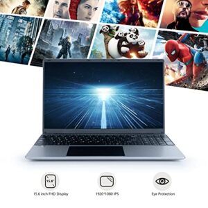 Chicbuy Laptop Computer,15.6 Inch FHD Display 1080P IPS, 12GB DDR4 512GB SSD Windows 11 Laptop with Quad-Core Intel Celeron N5095 Processors,USB 3.0, Bluetooth 4.2, 2.4/5G WiFi