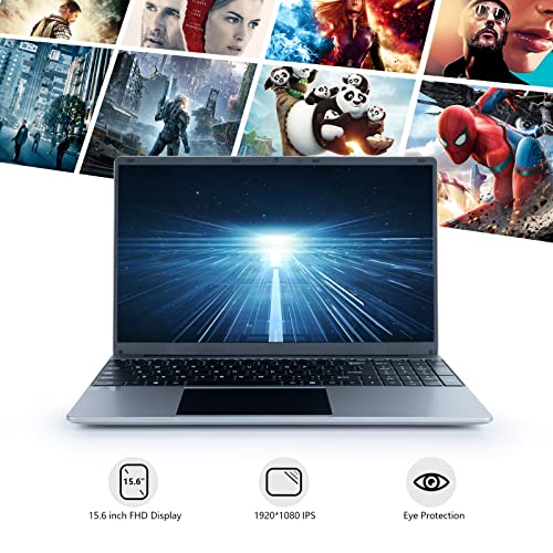 Chicbuy Laptop Computer,15.6 Inch FHD Display 1080P IPS, 12GB DDR4 512GB SSD Windows 11 Laptop with Quad-Core Intel Celeron N5095 Processors,USB 3.0, Bluetooth 4.2, 2.4/5G WiFi