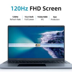 Chicbuy Laptop Computer,15.6 Inch FHD Display 1080P IPS, 12GB DDR4 512GB SSD Windows 11 Laptop with Quad-Core Intel Celeron N5095 Processors,USB 3.0, Bluetooth 4.2, 2.4/5G WiFi