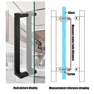 23.6in/31.5in/47.2in/59in Sliding Door Handle,Heavy-Duty Stainless Steel Push Pull Door Handle with Fittings,for Shower Glass Sliding/n Door/Interior Exterior Door