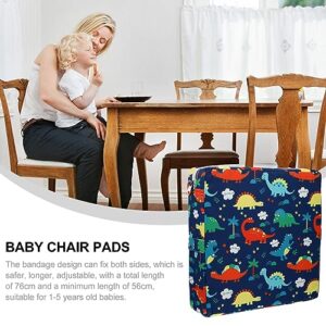 ibasenice 1 PC Booster Pad Travel Booster Kids Placemats for Dining Table Booster Seats Baby Chair Pad Adjustable Highchair Booster Baby High Chair Insert Pad Polyester Blue Seat Pad Toddler