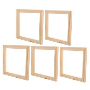 Empty Photo Frames 5pcs Empty Frame Solid Wood Picture Frame Home Decorations Photo Collage Frame Natural Wood Frame Rustic Wooden Picture Frame Photo Frames Oil Painting Frame