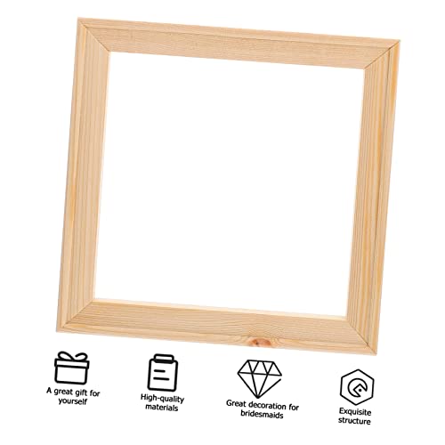 Empty Photo Frames 5pcs Empty Frame Solid Wood Picture Frame Home Decorations Photo Collage Frame Natural Wood Frame Rustic Wooden Picture Frame Photo Frames Oil Painting Frame