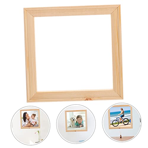 Empty Photo Frames 5pcs Empty Frame Solid Wood Picture Frame Home Decorations Photo Collage Frame Natural Wood Frame Rustic Wooden Picture Frame Photo Frames Oil Painting Frame