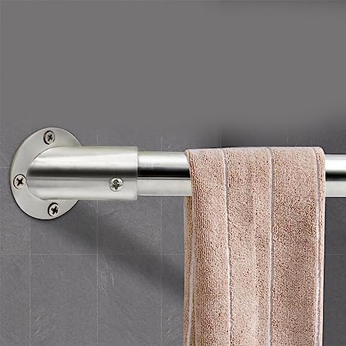 Bevel Angle Flange Base Metal Curtain Rod Shower Curtain Holders Pipe Supports Shower Curtain Closet Rod Holders