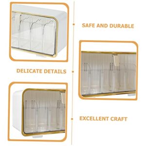 CAXUSD 1 Set Wall Hanging Sock Box Wardrobe Cabinet Clear Organizer Drawers Closet Drying Rack Underwear Cabinet Organizer Compartment Underwear Organizer Wall Drawer Organizer Bra Abs