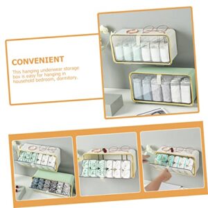 CAXUSD 1 Set Wall Hanging Sock Box Wardrobe Cabinet Clear Organizer Drawers Closet Drying Rack Underwear Cabinet Organizer Compartment Underwear Organizer Wall Drawer Organizer Bra Abs