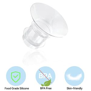 Vcekract Flange Inserts 15/17/19/21mm 8PCS, Compatible with TSRETE, Medela, Momcozy S9/S9Pro/S12/S12Pro Wearable Breast Pump, Reduce 24mm Tunnel Down to Correct Size