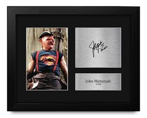 hwc trading john matuszak the goonies sloth framed gifts printed signed autograph picture for movie memorabilia fans - us letter size