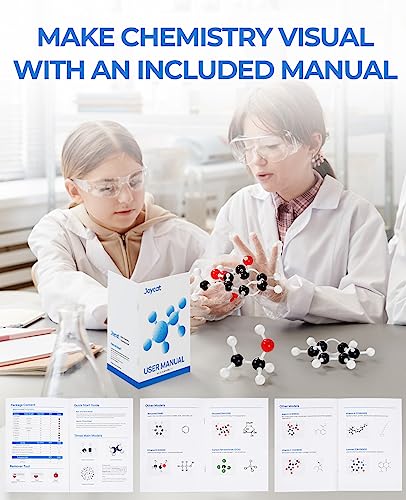 JoyCat Molecular Model Kit (404 pcs), Organic Chemistry Molecule Science Gifts for Ochem and Inorganic Students and Teachers