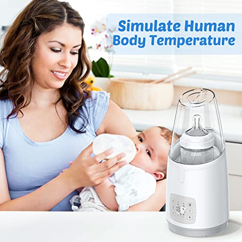 Baby Bottle Warmer, Baby Bottle Warmer for Breastmilk, Formula and Food, Fast Baby Food Heater, Milk Warmer with Defrost, Heat Baby Food Jars Function