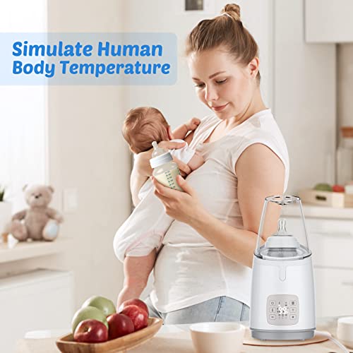 Baby Bottle Warmer, Baby Bottle Warmer for Breastmilk, Formula and Food, Fast Baby Food Heater, Milk Warmer with Defrost, Heat Baby Food Jars Function