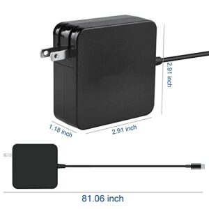 J-ZMQER 65W USB-C AC Adapter Charger Compatible with Razer Blade Stealth 13 ?RZ09-01962E12-R3U1 Cord