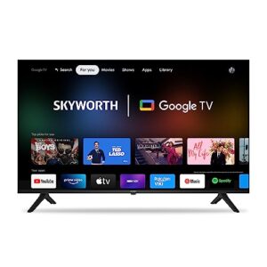 skyworth 50 inch smart tv 4k uhd, big led tvs for bedroom, roku compatibility, chromecast built-in, bluetooth 5.0, dolby vision, sports & game mode (ue7600, 2023 model)