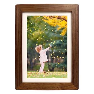 hans photo frame,made of solid wood picture frame for tabletop diaplay-curved surface