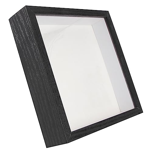 IMIKEYA 1pc Specimen Photo Frame 3d Floating Frame Specimen Holder Frame Lounge Sets Wood Frames Wood Picture Frames Black Picture Frames Black Decorate Three-dimensional Glass A4