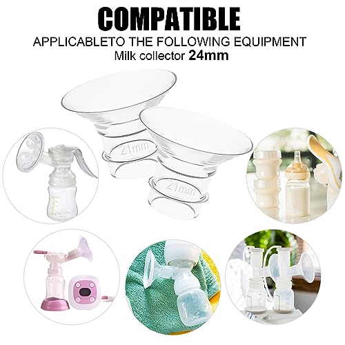 2pcs Flange Inserts, 21mm Wearable Breast Pump Accessories Silicone Breastpump Flange Insert Compatible with Medela/Spectra/TSRETE/Momcozy S9/S12/S9Pro/S12Pro
