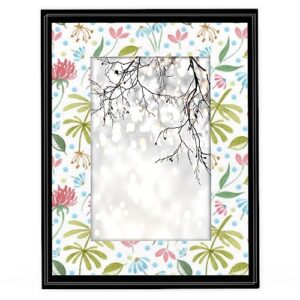 lakiniss 4x6 picture frame, picture frames for wall eco friendly wood 4x6 frame durability black frames poster frames gallery photo frame picture frames 4x6 (lovely flower artwork designs)