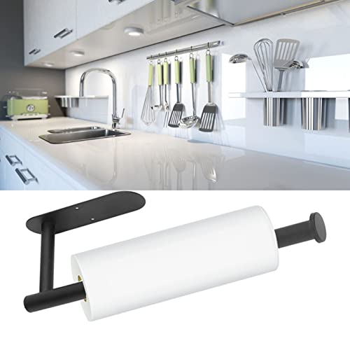 Paper Towel Holder Mount Bathroom with Wall Mounted Kitchen Black Counter Wall Hanging Mounted Stainless Steel for Wall Mount Paper Towel Holder Poster Stand Paper Towel Holders