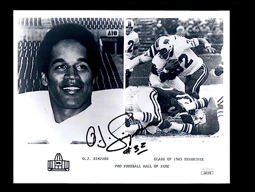 OJ Simpson JSA Coa Signed 8x10 Autograph Photo Bills