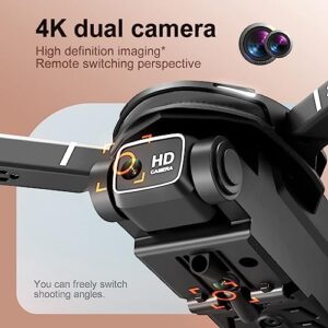 HD FPV Camera Drone - Dual 4K HD Camera Remote Control, RC Quadcopter With Auto Return, Newly Start Speed Adjustment, Gifts For Boys & Girls