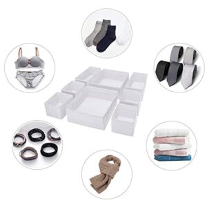 PHILISENMALL 8pcs Drawer Storage Organizer Versatile Sturdy Storage Box for Socks Underwear Bra