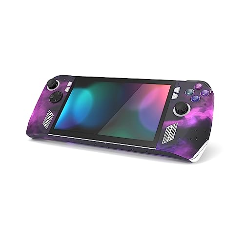 PlayVital 2 Set Protective Skin Decal for ROG Ally, Custom Stickers Vinyl Wraps for ROG Ally Handheld Gaming Console - Purple Deep Space