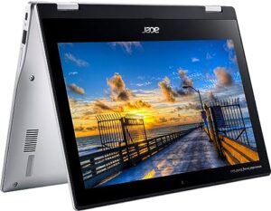 acer flagship 2 in 1 touchscreen chromebook 11.6" hd student business laptop, mediatek mt8183c 8-core processor, 4gb ram, 64gb emmc, wifi 5, webcam, bluetooth, chrome os, silver w/gm accessory