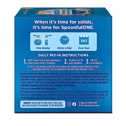 SpoonfulONE Food Allergen Introduction Mix-Ins | Smart Feeding for an Infant or Baby 4+ Months | Certified Organic (20 Packets)