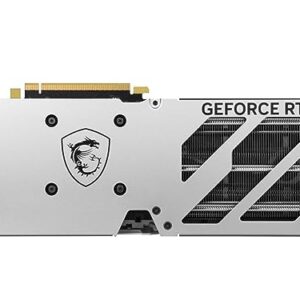 MSI Gaming GeForce RTX 4060 Ti 16GB GDRR6 Boost Clock: 2685 MHz 128-Bit HDMI/DP Nvlink TORX Fan 4.0 Ada Lovelace Architecture Graphics Card RTX 4060 Ti Gaming X Slim White 16G