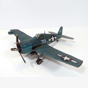 FMOCHANGMDP Fighter 3D Puzzles Plastic Model Kits, 1/48 Scale US F4U-5N Corsair Fighter Model, Adult Toys and Gift, 8.5 x 10.3Inchs