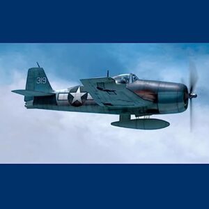 FMOCHANGMDP Fighter 3D Puzzles Plastic Model Kits, 1/48 Scale US F4U-5N Corsair Fighter Model, Adult Toys and Gift, 8.5 x 10.3Inchs