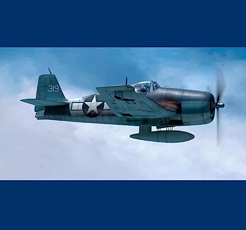 FMOCHANGMDP Fighter 3D Puzzles Plastic Model Kits, 1/48 Scale US F4U-5N Corsair Fighter Model, Adult Toys and Gift, 8.5 x 10.3Inchs