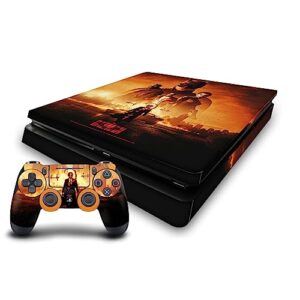 head case designs officially licensed the batman group neo-noir and posters vinyl sticker gaming skin decal cover compatible with sony playstation 4 ps4 slim console and dualshock 4 controller