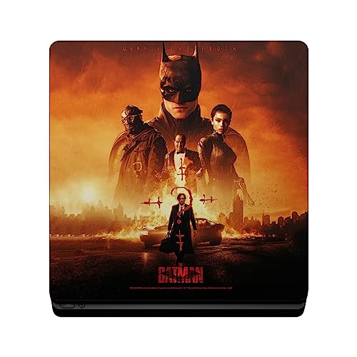 Head Case Designs Officially Licensed The Batman Group Neo-Noir and Posters Vinyl Sticker Gaming Skin Decal Cover Compatible with Sony Playstation 4 PS4 Slim Console and DualShock 4 Controller