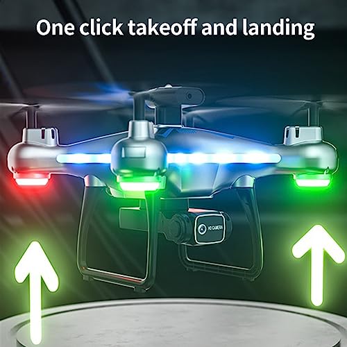 Drones with Camera for Adults, 4K Dual HD Camera with Carrying Case, WiFi FPV Live Video RC Aircraft Quadcopter, Optical Localization, Altitude Hold, 360° Flip, Headless Mode, Gift for Beginners #