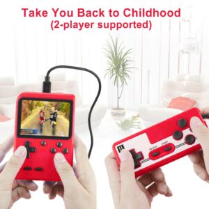 Handheld Game Console, Portable Retro Video Game Console with 400 Classical FC Games, 3.0-Inches LCD Screen, 1020mAh Rechargeable Battery, Retro Game Console Support for Connecting TV and Two Players