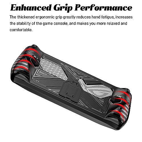 Protective Case Compatible with ASUS ROG Ally Handheld 7 inch 2023, Precise Cuts TPU Case with Foldable Stand, Shock Resistant Case Protect from Drops, Impacts and Scratches