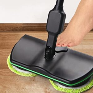 Electric Cordless Mop Floor Cleaning Spin Mop Polisher Scrubber for Home Hardwood Tile PVC Floor