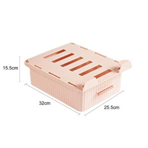 Zitrenot Under Desk Drawer Socks Organizer 6 Compartments Clothes Storage Bin for Bedroom Dorms Damage Free