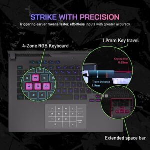 ASUS ROG Strix G15 15.6” WQHD Gaming Laptop, AMD Ryzen7 6800H, NVIDIA GeForce RTX 3060, 32GB DDR5 RAM, 1TB SSD, RGB KB, Wi-Fi 6E, Thermal Grizzly Cooling, VR-Ready, Gray, Win 11 Pro, 32GB USB Card